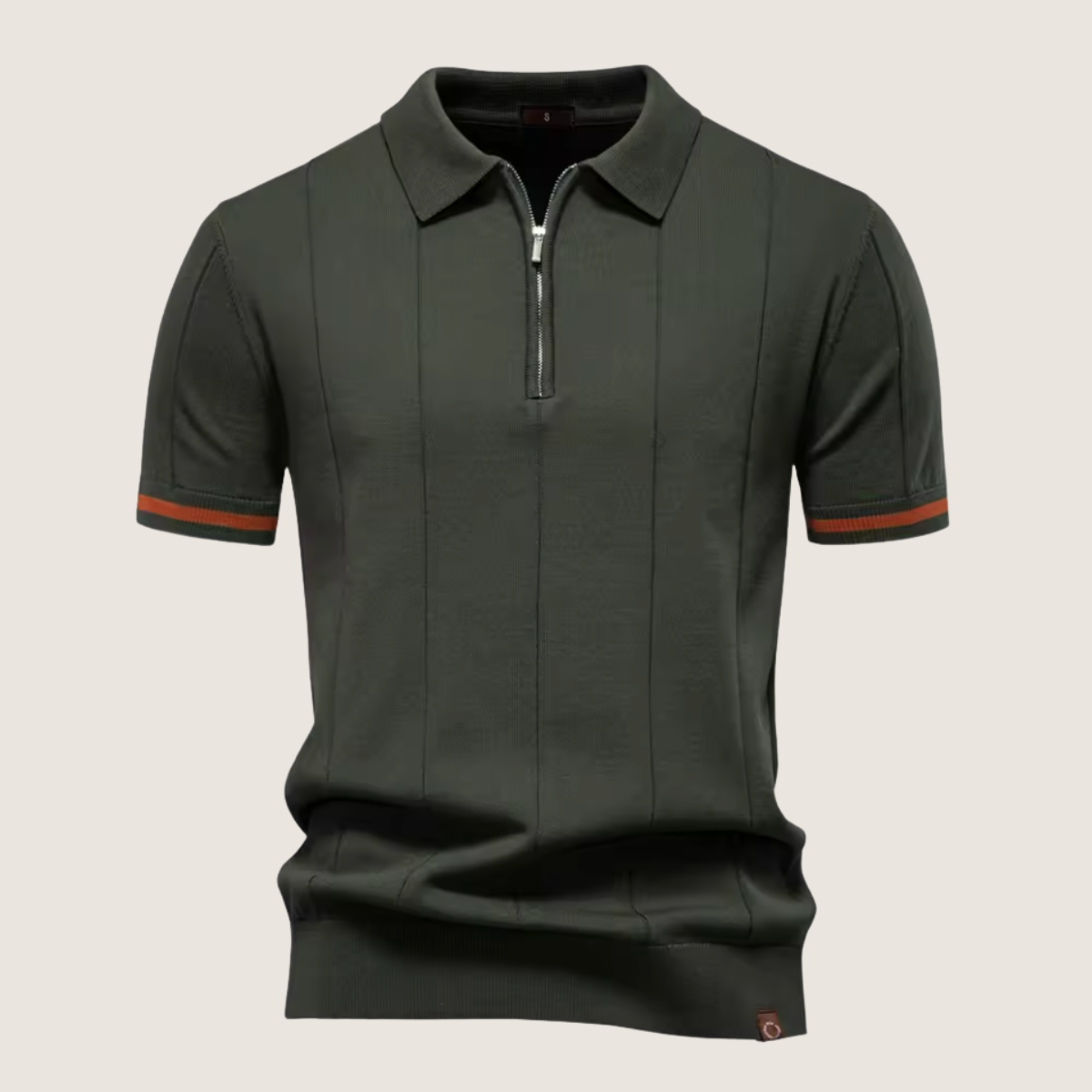 Monarch – Slim Fit Men’s Zip Polo – Minimalist Style & Comfort for Every Occasion