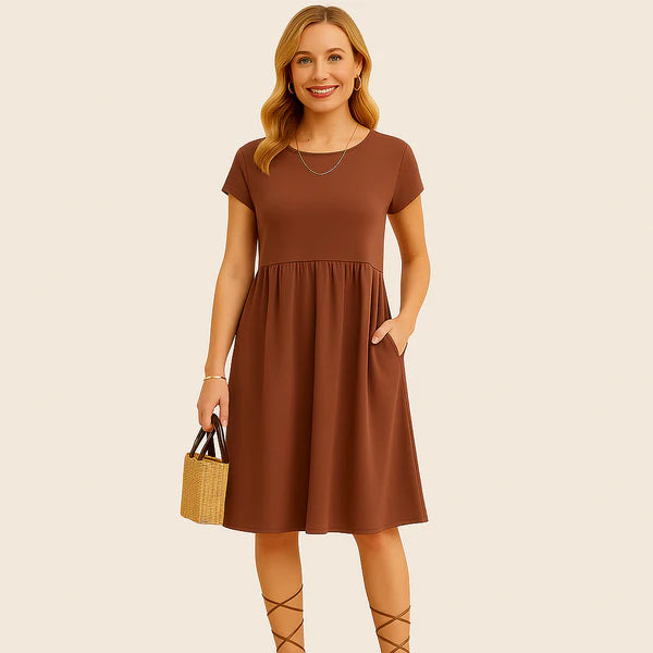 Monarch Alice Short Linen Dress – Casual Elegance for Every Day