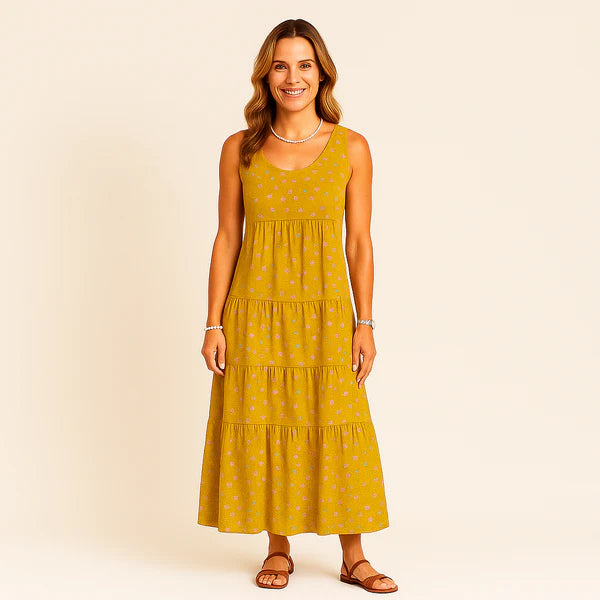 Monarch Lotte Long Dress – Summer Floral Elegance