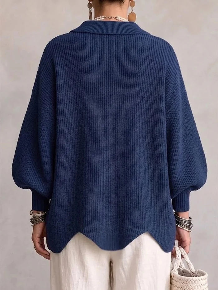 Victoire | Oversized cardigan with large gold buttons (LIMITED-TIME PROMOTION)