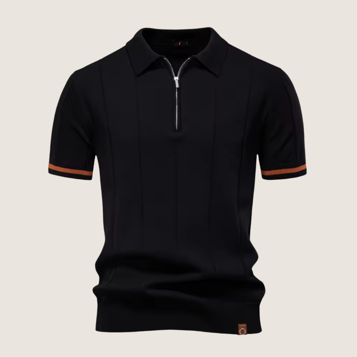 Monarch – Slim Fit Men’s Zip Polo – Minimalist Style & Comfort for Every Occasion