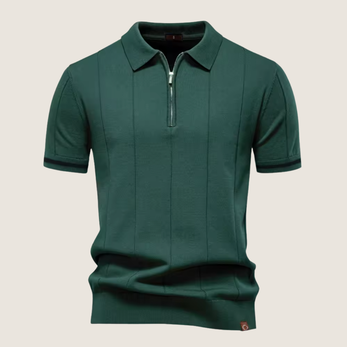 Monarch – Slim Fit Men’s Zip Polo – Minimalist Style & Comfort for Every Occasion
