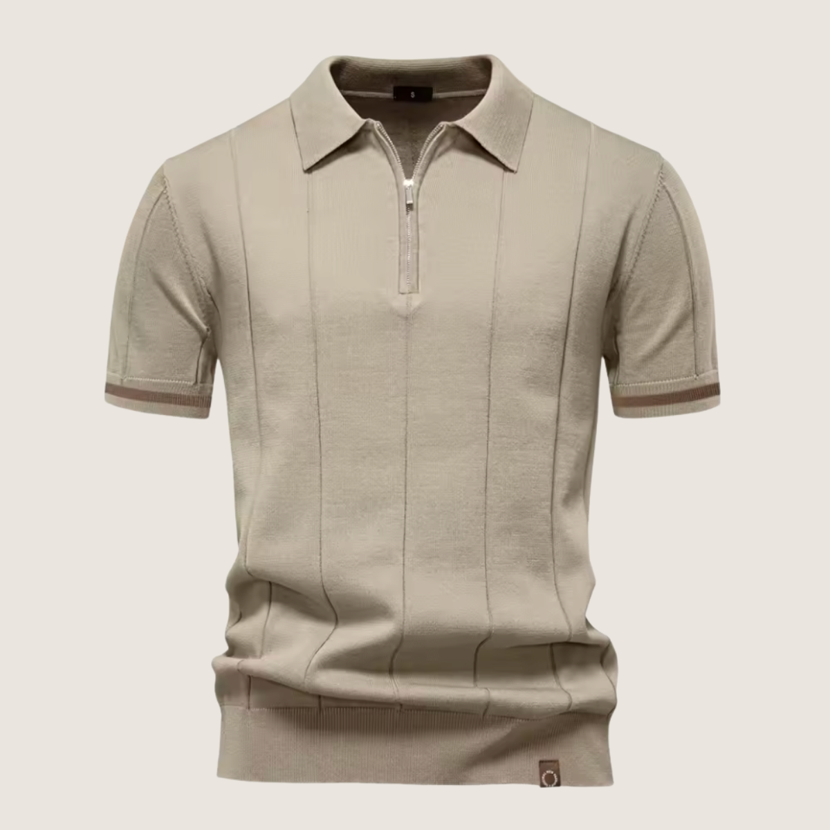 Monarch – Slim Fit Men’s Zip Polo – Minimalist Style & Comfort for Every Occasion