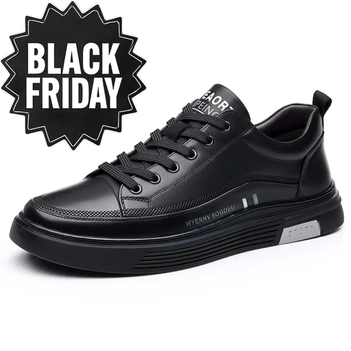 Monarch Wear – Casual Leather Trainers – Low-Top Sport – BUY 1, GET 2 FREE