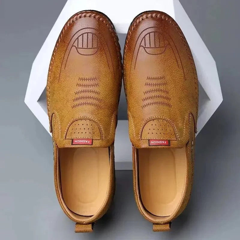 Monarch Wear - Leather Slip-On Moccasins for Men - LIMITED STOCK