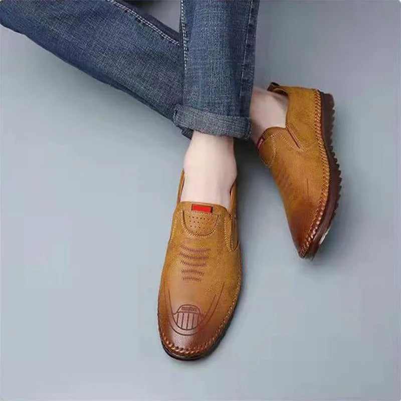 Monarch Wear - Leather Slip-On Moccasins for Men - LIMITED STOCK