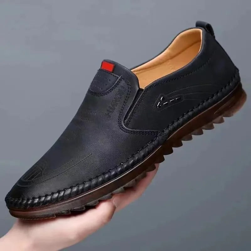 Monarch Wear - Leather Slip-On Moccasins for Men