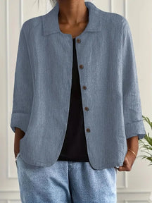 Women's Casual Button-Front Jacket