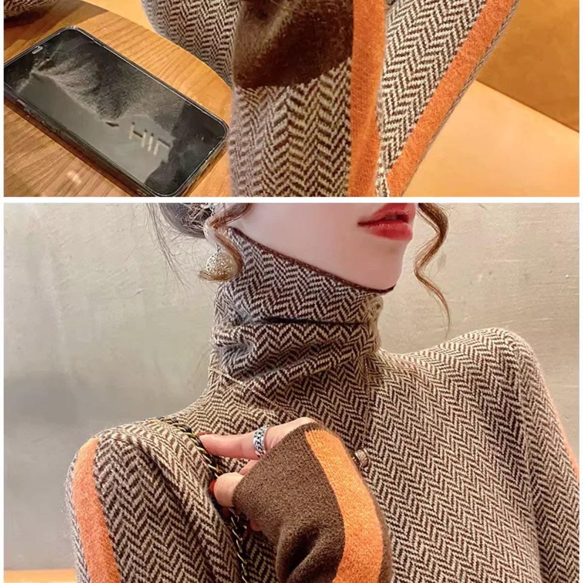 Monarch Wear™ | Clémence Roll Neck Jumper Signature™