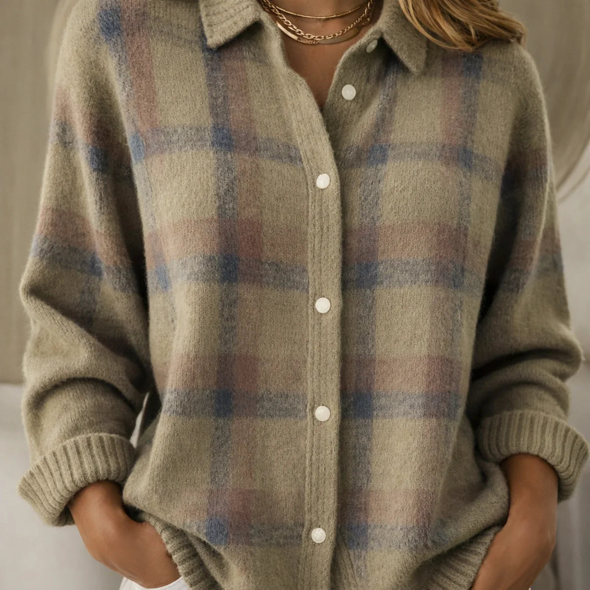Monarch Wear™ | Cardigan Rétro Check™