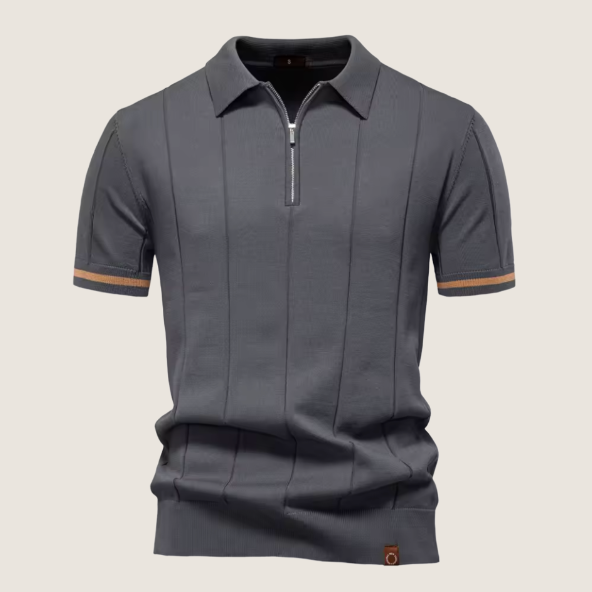 Monarch – Slim Fit Men’s Zip Polo – Minimalist Style & Comfort for Every Occasion