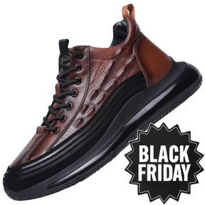 Monarch Wear - Italian Crocodile Print Air Cushion Casual Shoes for Men - [BUY 1, GET 2 - FREE]