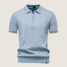 Monarch – Slim Fit Men’s Zip Polo – Minimalist Style & Comfort for Every Occasion