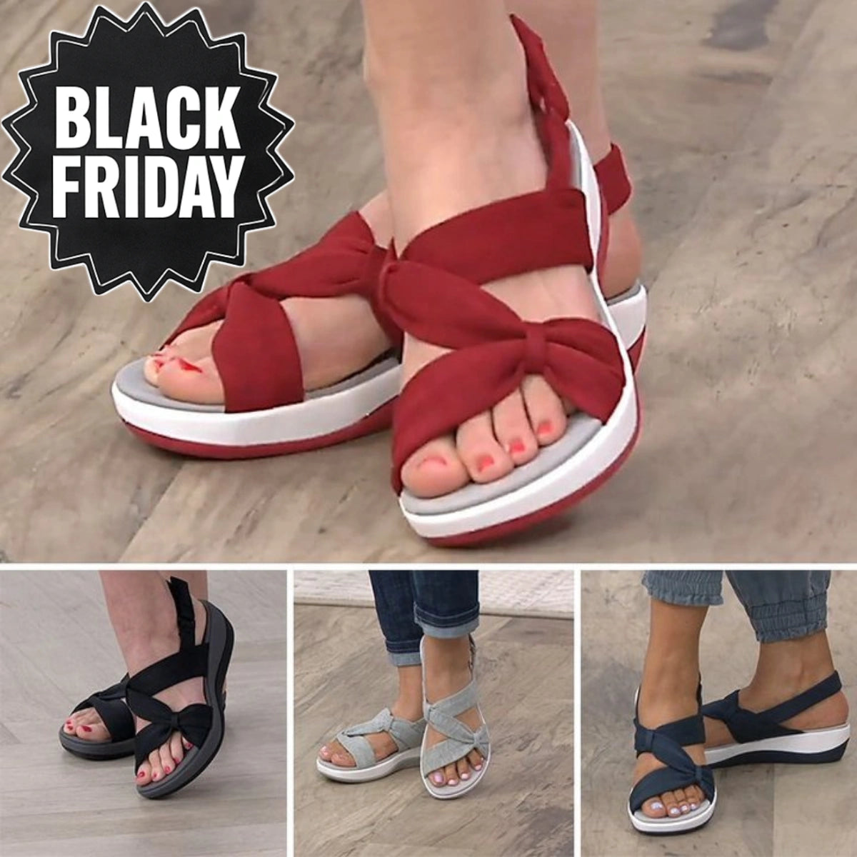 Sandales Fleuri Orthopediques - [BUY 1, GET 2 - FREE]