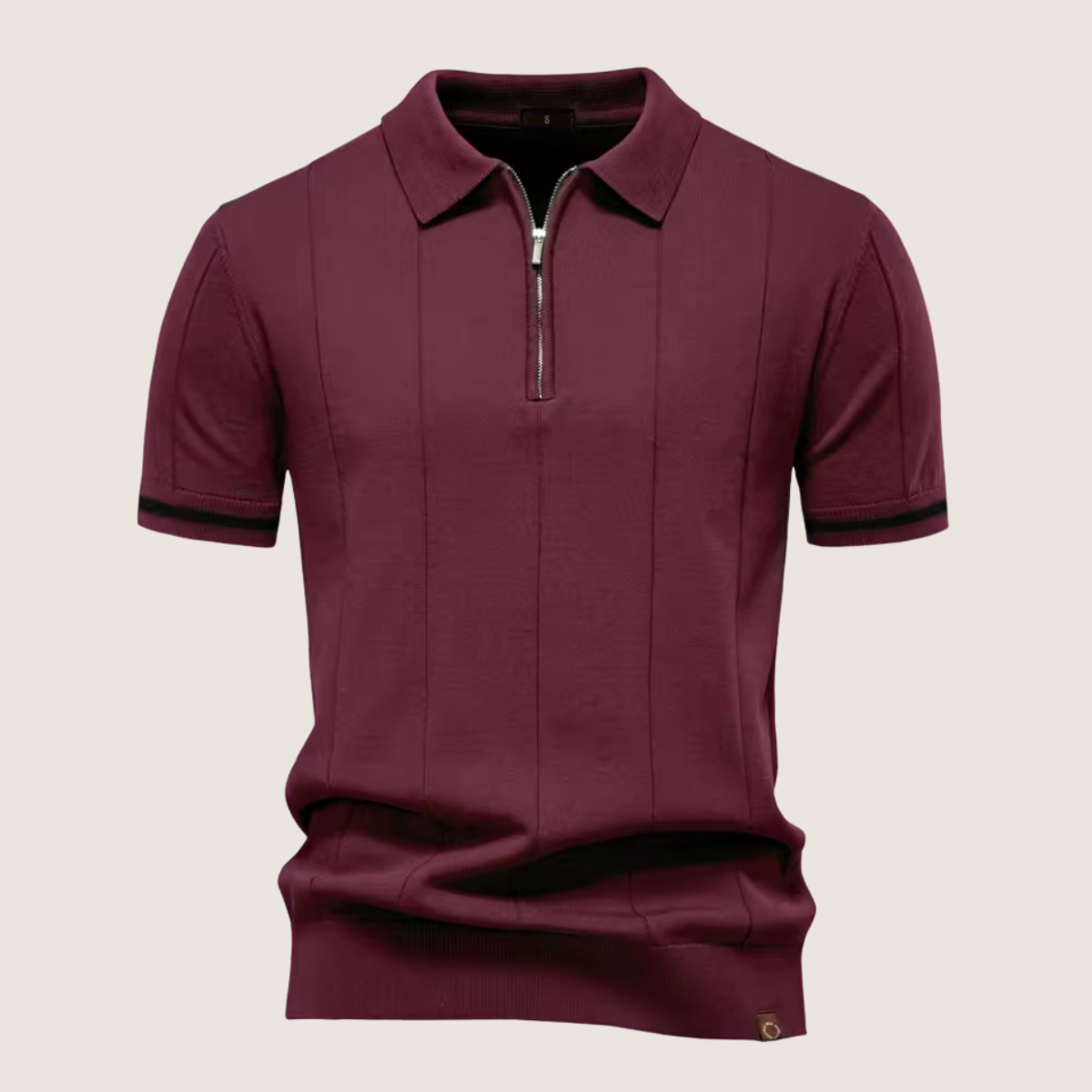Monarch – Slim Fit Men’s Zip Polo – Minimalist Style & Comfort for Every Occasion