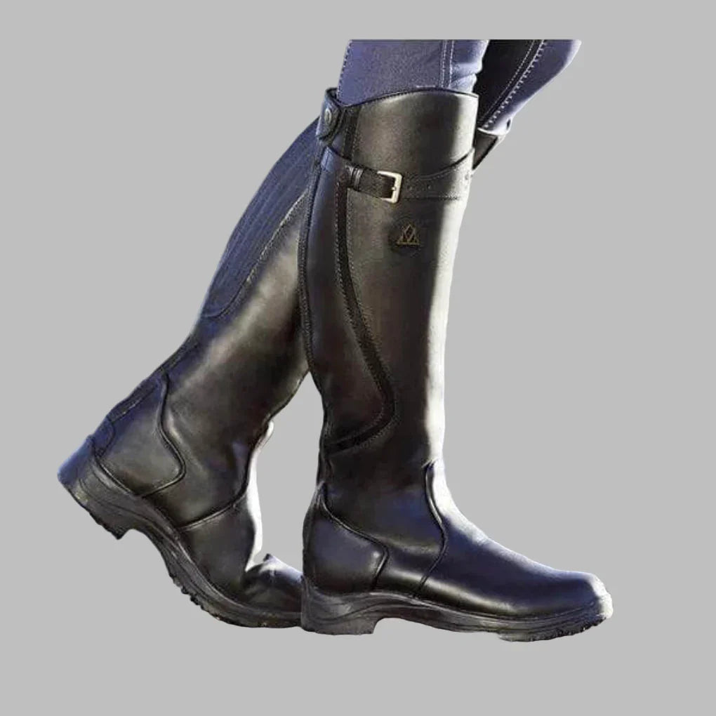 Women's Leather Ankle Boots with Arch Support