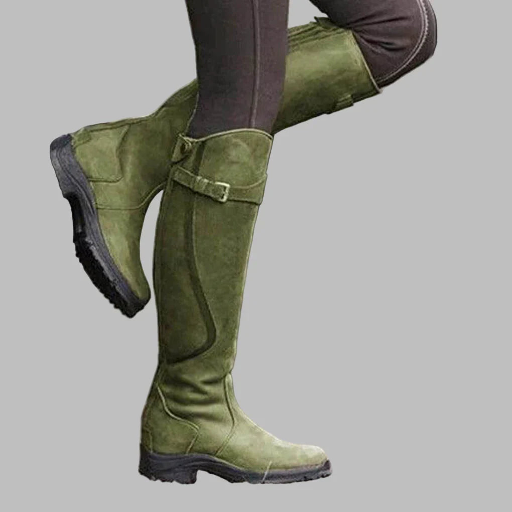 Women's Leather Ankle Boots with Arch Support