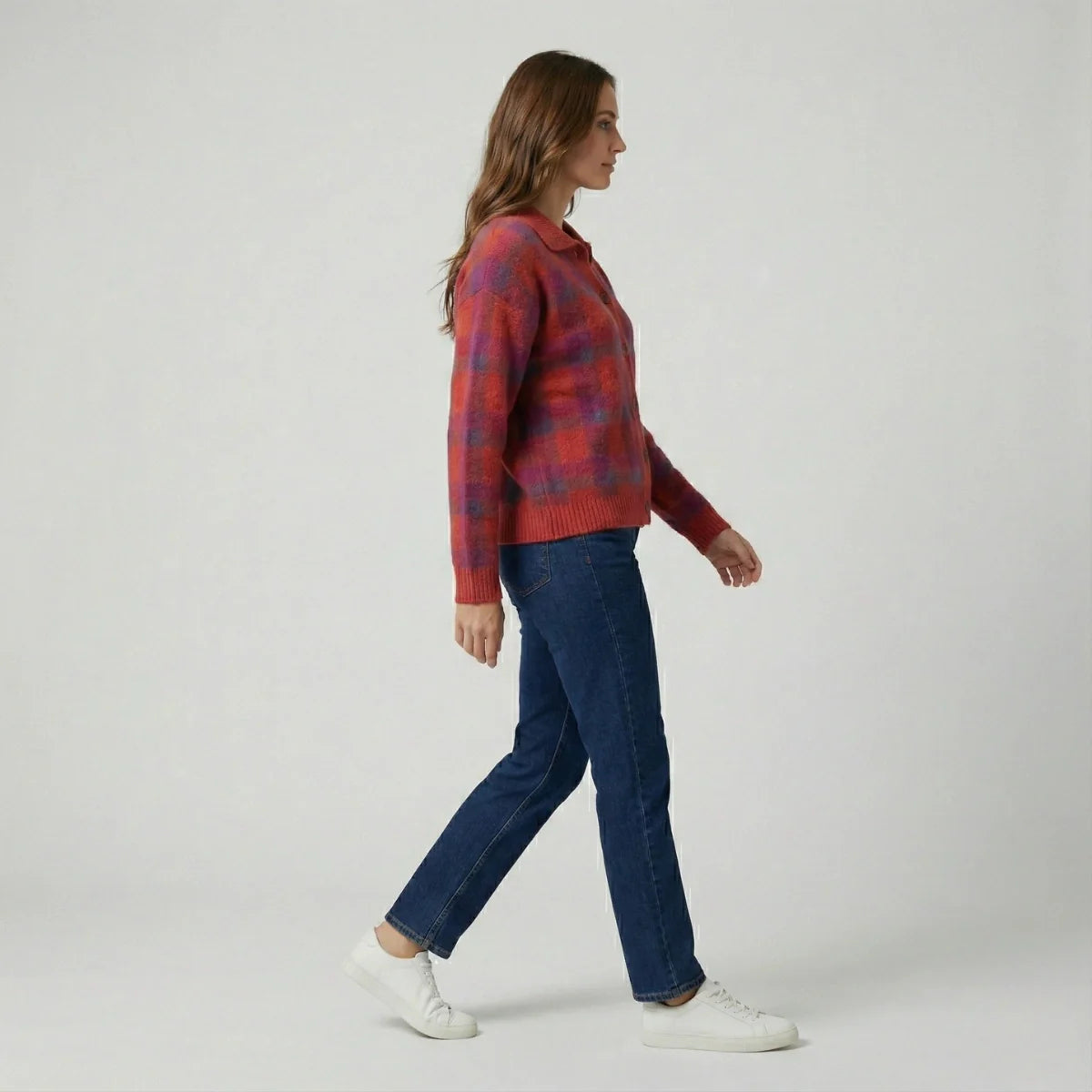 Monarch Wear™ | Cardigan Rétro Check™