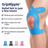 Pre-cut Knee Kinesiology Tape – GripRipple™