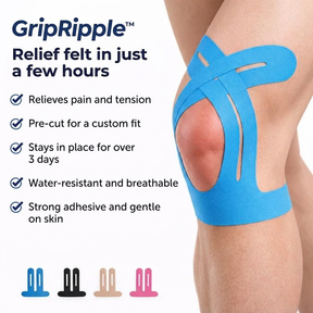 Pre-cut Knee Kinesiology Tape – GripRipple™