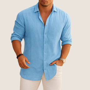 Monarch Linen & Cotton Shirt – Casual Elegance for Autumn
