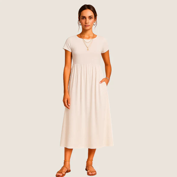 Monarch Alice Midi Dress – Casual & Timeless Elegance
