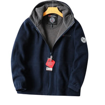 Nordwell™ Men’s Hooded Jacket – Embroidered Winter Hoodie Jacket