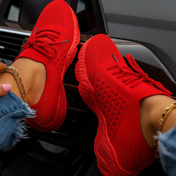 Monarch RespiraFlex Trainers – Breathable Mesh with Laces, EVA Sole