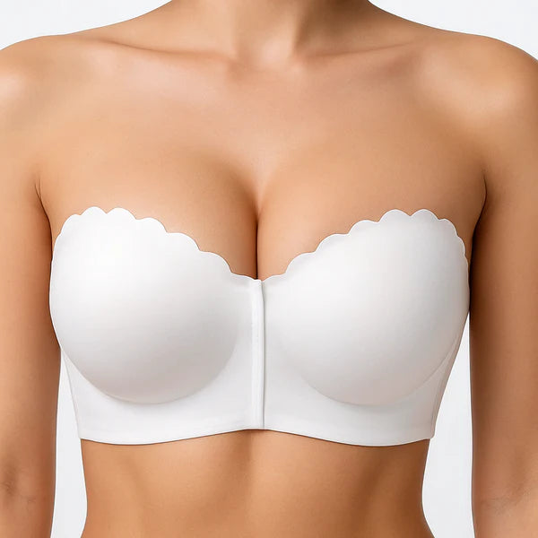 Monarch – Invisible Strapless Push-Up Bra – Front Closure & Gather Effect