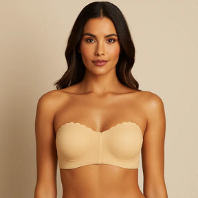 Monarch – Invisible Strapless Push-Up Bra – Front Closure & Gather Effect