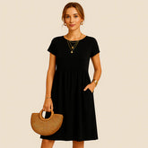 Monarch Alice Short Linen Dress – Casual Elegance for Every Day