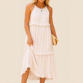 Monarch Noor Long Dress – Romantic Elegance with Ruffles