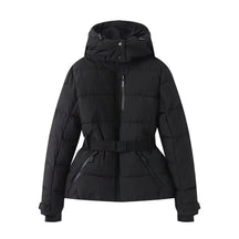 AuraBelt™ – Warm, Windproof & Elegant Belted Quilted Ski Jacket