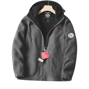 Nordwell™ Men’s Hooded Jacket – Embroidered Winter Hoodie Jacket