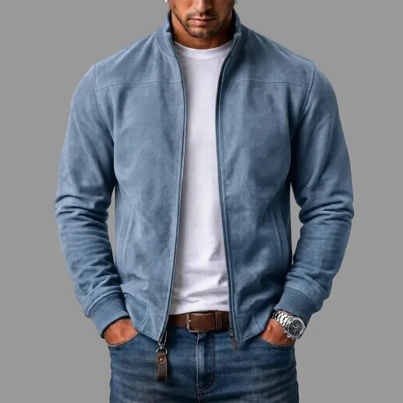 MONARCH Suede Bomber Jacket