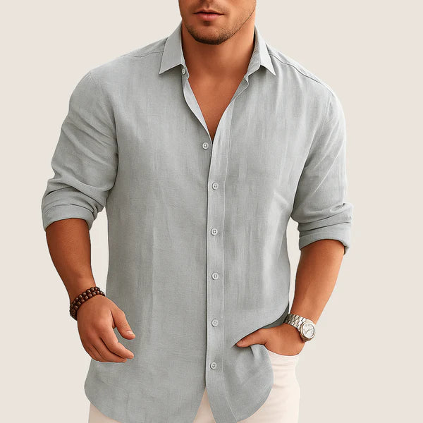 Monarch Linen & Cotton Shirt – Casual Elegance for Autumn
