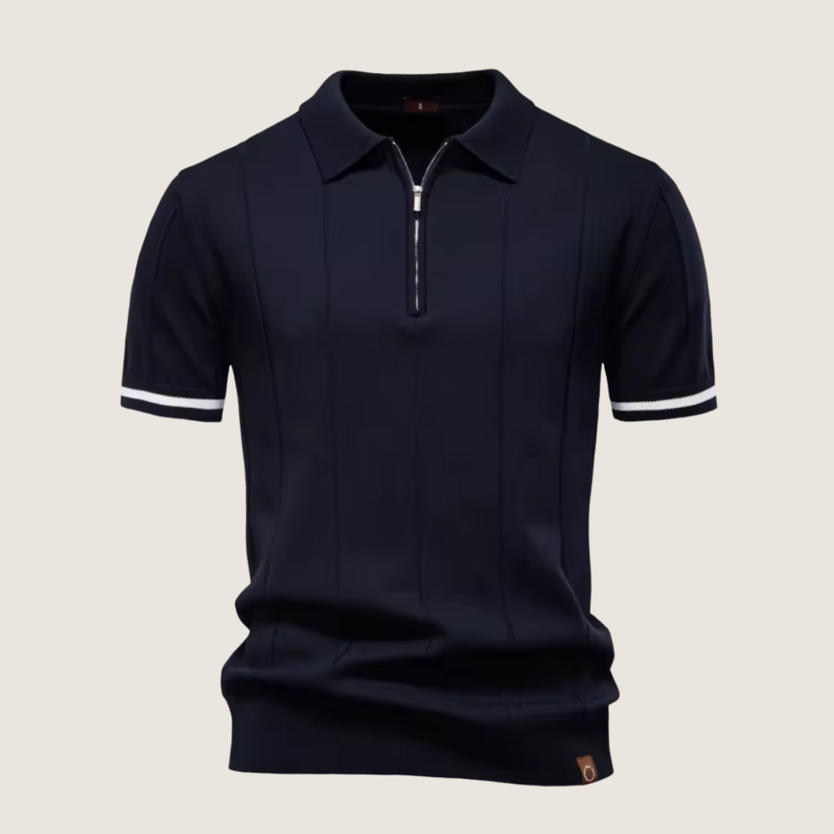 Monarch – Slim Fit Men’s Zip Polo – Minimalist Style & Comfort for Every Occasion