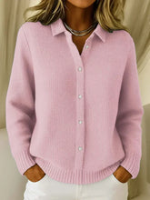 Women's Textured Knit Button-Up Cardigan