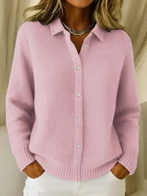 Women's Textured Knit Button-Up Cardigan