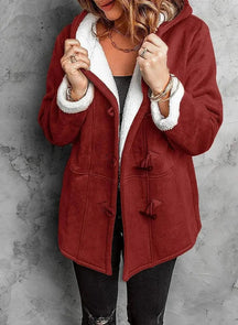 Women's Fleece-Lined Hooded Winter Coat