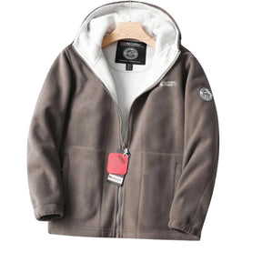 Nordwell™ Men’s Hooded Jacket – Embroidered Winter Hoodie Jacket