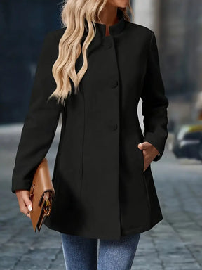 Women's Classic Button-Up Winter Coat