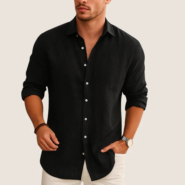Monarch Linen & Cotton Shirt – Casual Elegance for Autumn