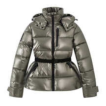 AuraBelt™ – Warm, Windproof & Elegant Belted Quilted Ski Jacket