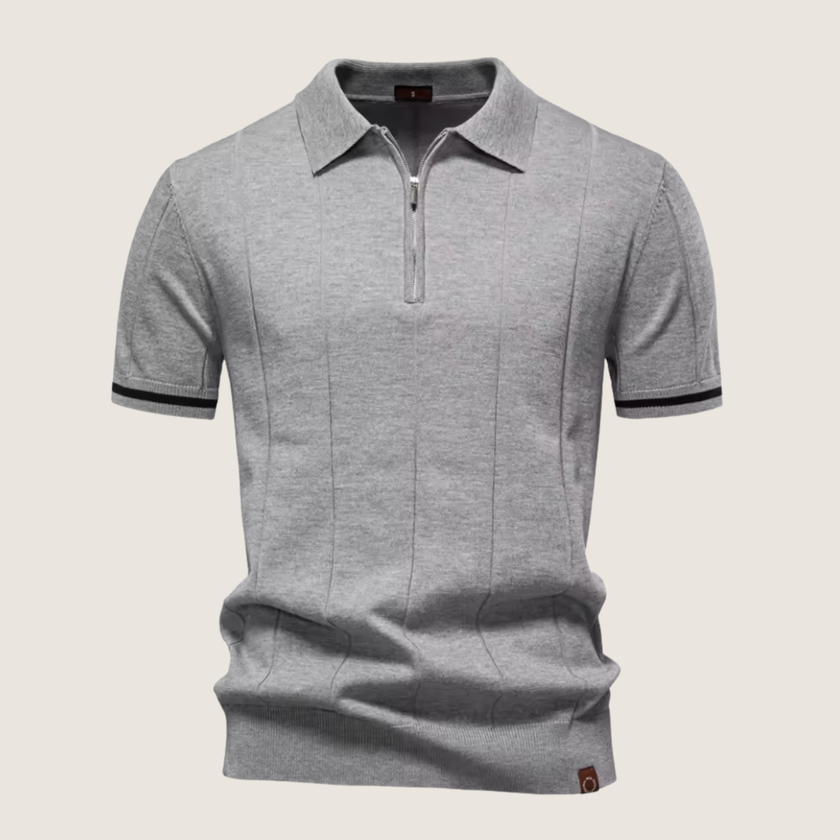 Monarch – Slim Fit Men’s Zip Polo – Minimalist Style & Comfort for Every Occasion