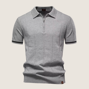 Monarch – Slim Fit Men’s Zip Polo – Minimalist Style & Comfort for Every Occasion