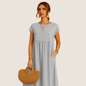 Monarch Alice Short Linen Dress – Casual Elegance for Every Day