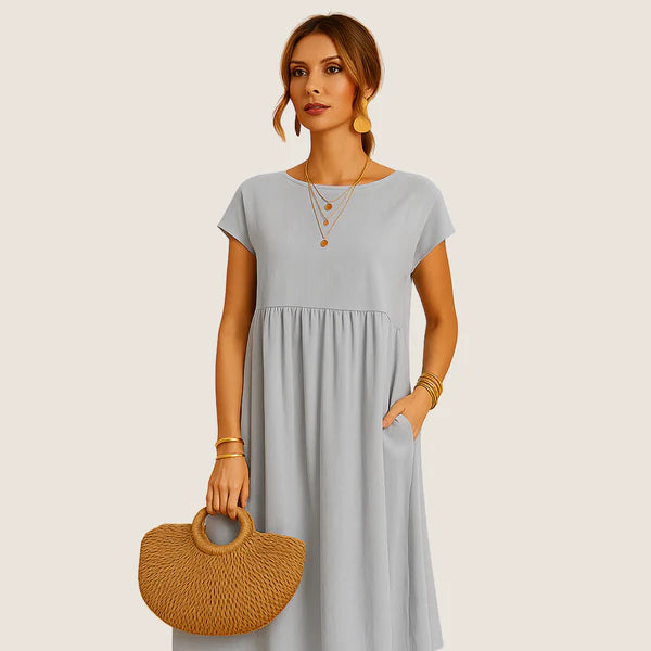 Monarch Alice Short Linen Dress – Casual Elegance for Every Day
