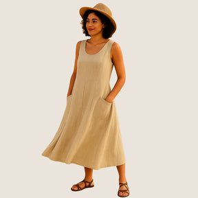 Monarch Isadora Midi Dress – Casual Elegance with Pockets