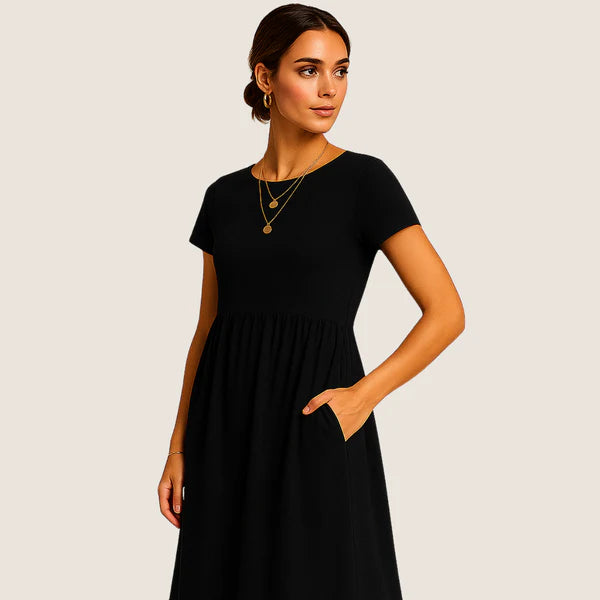 Monarch Alice Midi Dress – Casual & Timeless Elegance
